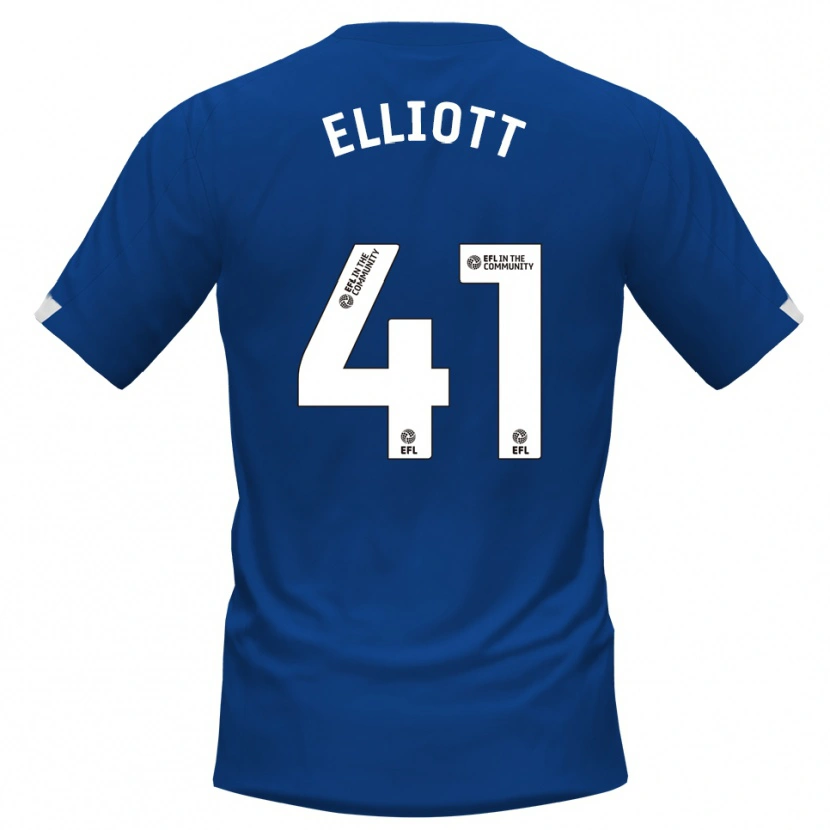 Danxen Kinder Gunner Elliott #41 Blau Weiß Heimtrikot Trikot 2025/26 T-Shirt Schweiz