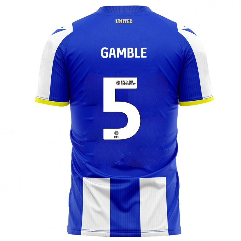 Danxen Kinder Niamh Gamble #5 Blau Weiß Heimtrikot Trikot 2025/26 T-Shirt Schweiz