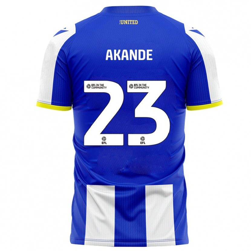 Danxen Kinder Adrian Akande #23 Blau Weiß Heimtrikot Trikot 2025/26 T-Shirt Schweiz