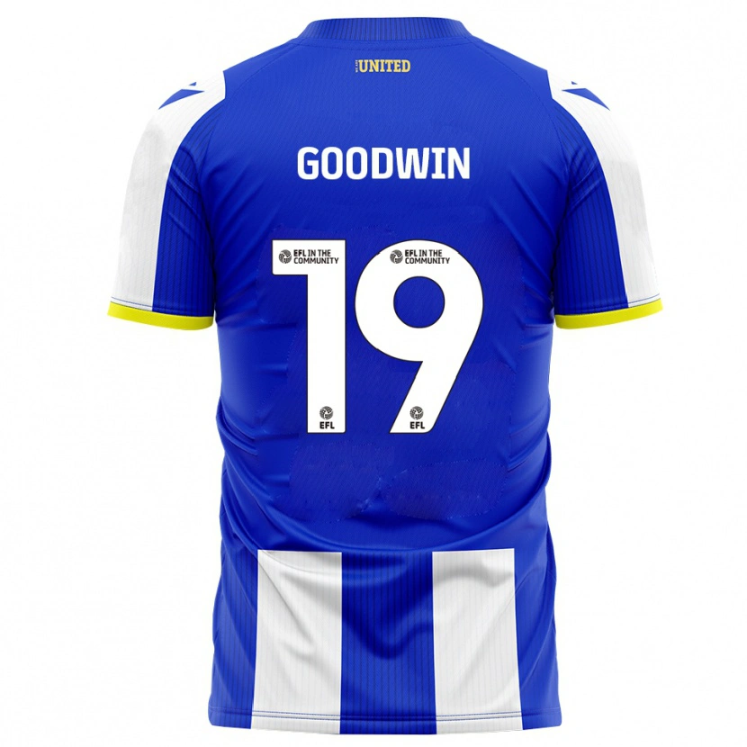 Danxen Kinder Will Goodwin #19 Blau Weiß Heimtrikot Trikot 2025/26 T-Shirt Schweiz