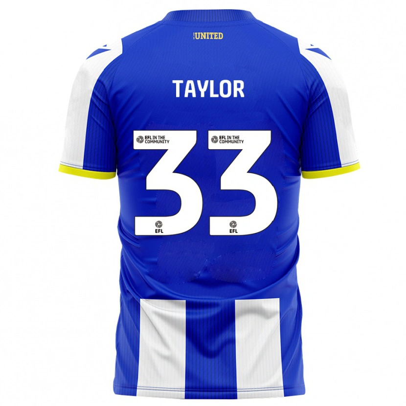 Danxen Kinder Lyle Taylor #33 Blau Weiß Heimtrikot Trikot 2025/26 T-Shirt Schweiz