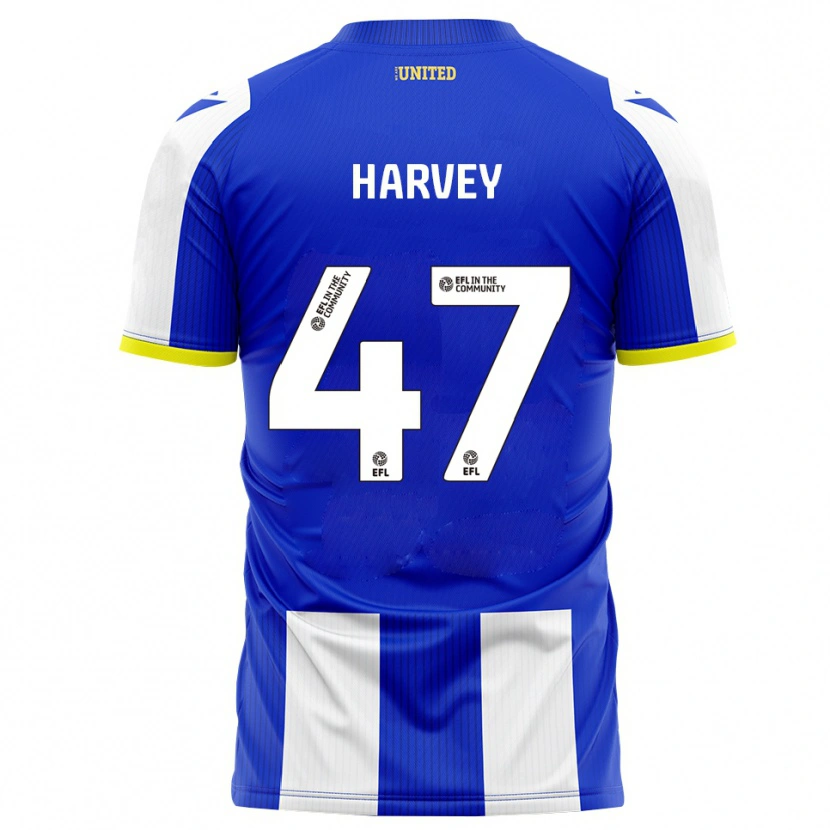 Danxen Kinder Ronnie Harvey #47 Blau Weiß Heimtrikot Trikot 2025/26 T-Shirt Schweiz