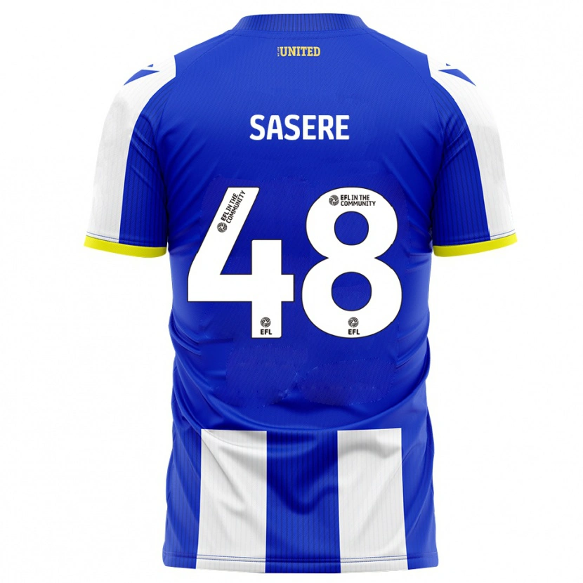 Danxen Kinder James Sasere #48 Blau Weiß Heimtrikot Trikot 2025/26 T-Shirt Schweiz