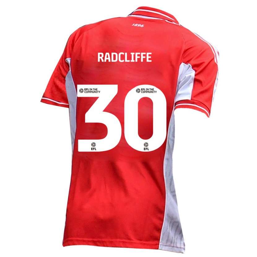 Danxen Kinder Ben Radcliffe #30 Rot Weiß Heimtrikot Trikot 2025/26 T-Shirt Schweiz