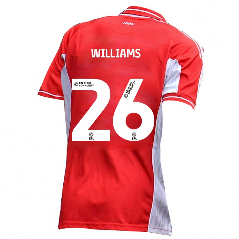 Danxen Kinder Jay Williams #26 Rot Weiß Heimtrikot Trikot 2025/26 T-Shirt Schweiz
