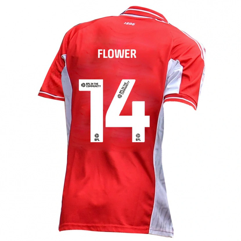 Danxen Kinder Louis Flower #14 Rot Weiß Heimtrikot Trikot 2025/26 T-Shirt Schweiz