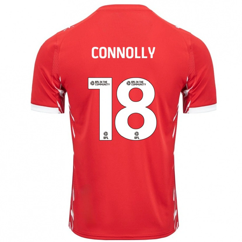 Danxen Kinder James Connolly #18 Rot Weiß Heimtrikot Trikot 2025/26 T-Shirt Schweiz