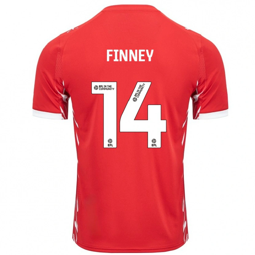 Danxen Kinder Charlie Finney #14 Rot Weiß Heimtrikot Trikot 2025/26 T-Shirt Schweiz