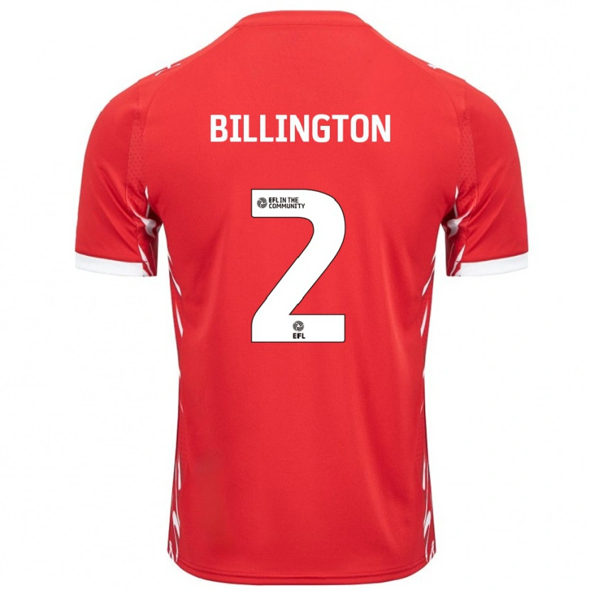 Danxen Kinder Lewis Billington #2 Rot Weiß Heimtrikot Trikot 2025/26 T-Shirt Schweiz