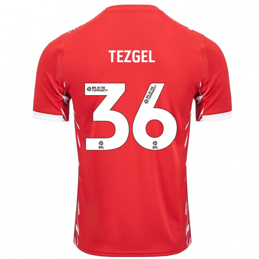 Danxen Kinder Emre Tezgel #36 Rot Weiß Heimtrikot Trikot 2025/26 T-Shirt Schweiz