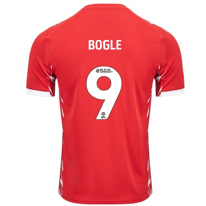 Danxen Kinder Omar Bogle #9 Rot Weiß Heimtrikot Trikot 2025/26 T-Shirt Schweiz