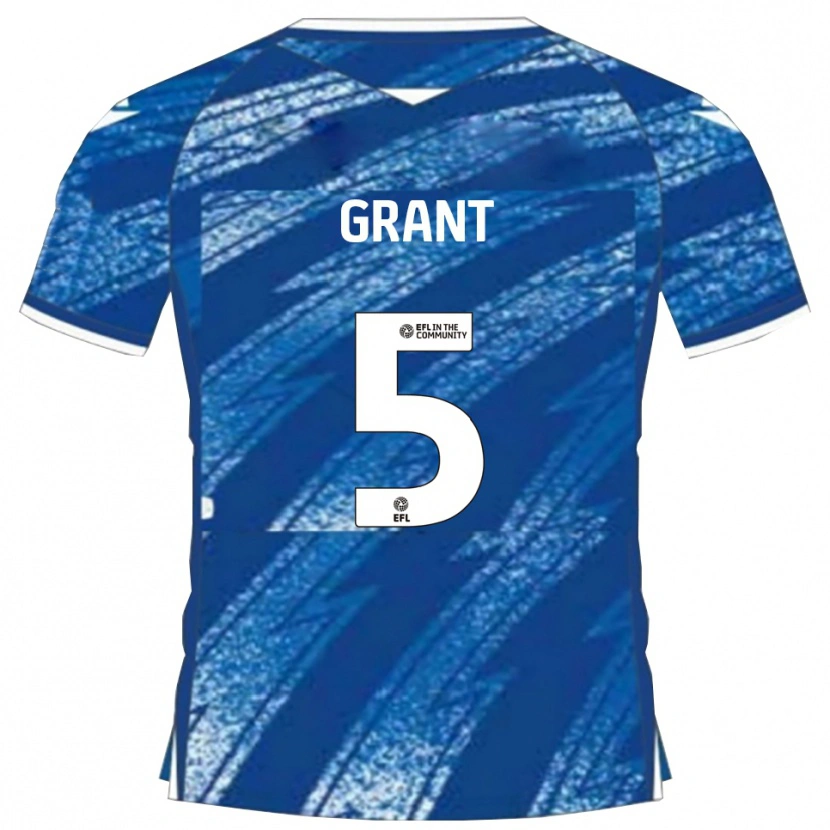 Danxen Kinder Nayan Grant #5 Blau Weiß Heimtrikot Trikot 2025/26 T-Shirt Schweiz