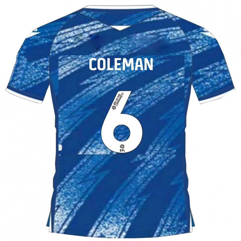 Danxen Kinder Ethan Coleman #6 Blau Weiß Heimtrikot Trikot 2025/26 T-Shirt Schweiz