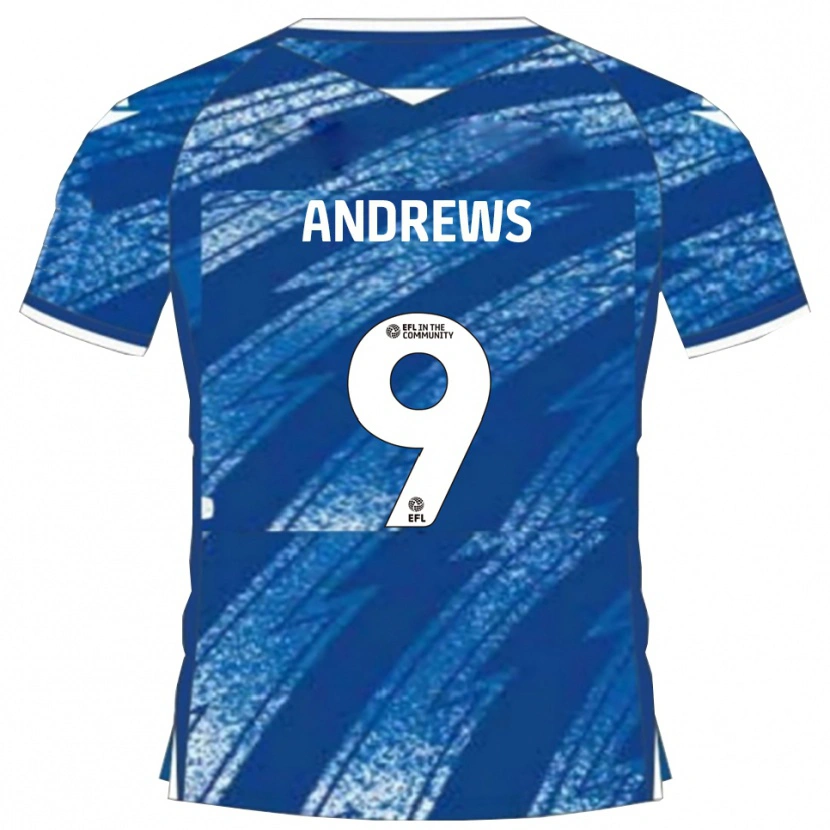 Danxen Kinder Josh Andrews #9 Blau Weiß Heimtrikot Trikot 2025/26 T-Shirt Schweiz