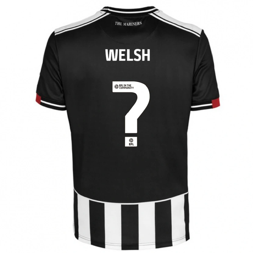 Danxen Kinder Pariss Welsh #0 Schwarz Weiß Rot Heimtrikot Trikot 2025/26 T-Shirt Schweiz
