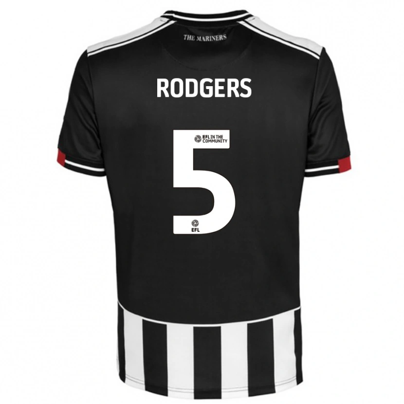 Danxen Kinder Harvey Rodgers #5 Schwarz Weiß Rot Heimtrikot Trikot 2025/26 T-Shirt Schweiz