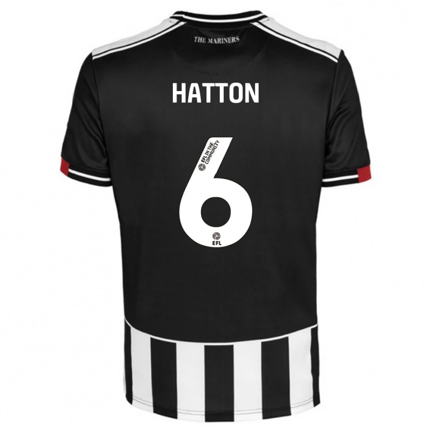 Danxen Kinder Charlie Hatton #6 Schwarz Weiß Rot Heimtrikot Trikot 2025/26 T-Shirt Schweiz