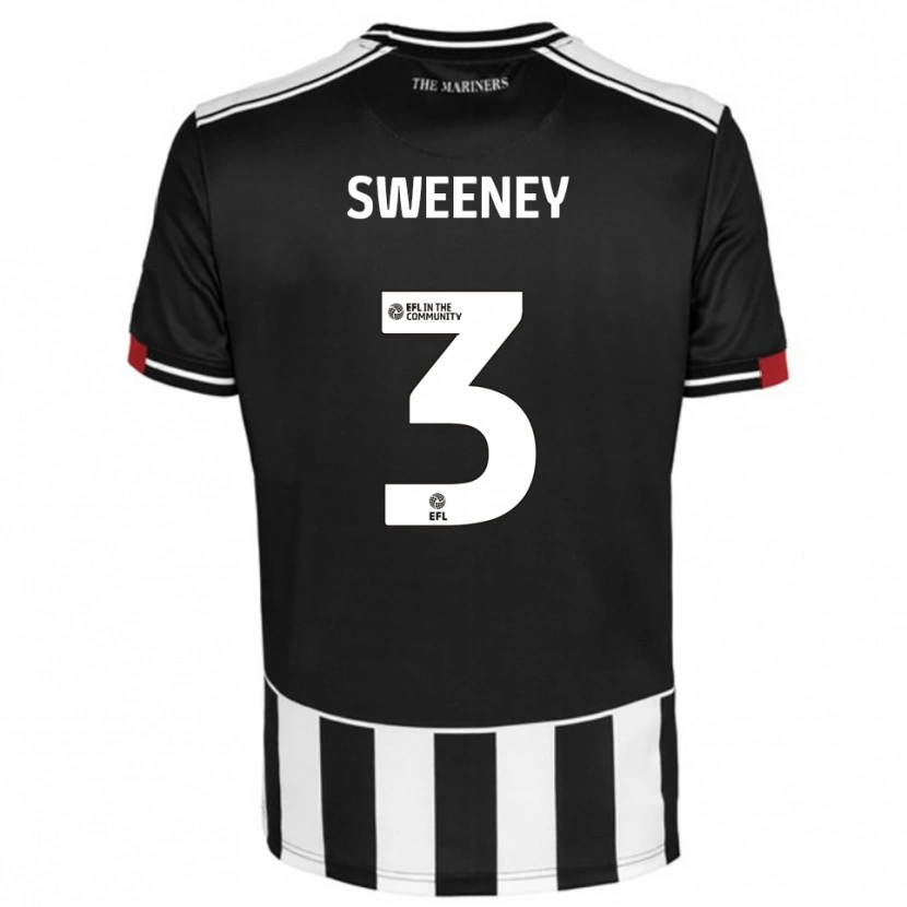 Danxen Kinder Jayden Sweeney #3 Schwarz Weiß Rot Heimtrikot Trikot 2025/26 T-Shirt Schweiz