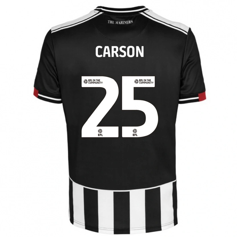 Danxen Kinder Matty Carson #25 Schwarz Weiß Rot Heimtrikot Trikot 2025/26 T-Shirt Schweiz