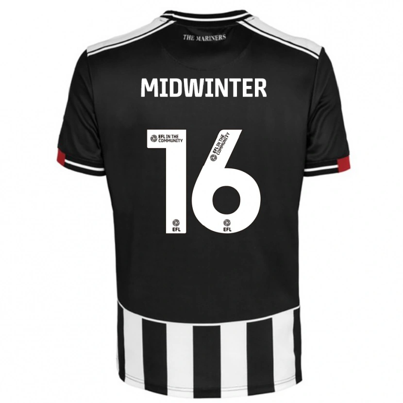 Danxen Kinder Carlo Midwinter #16 Schwarz Weiß Rot Heimtrikot Trikot 2025/26 T-Shirt Schweiz