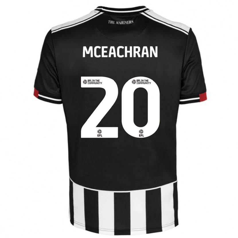 Danxen Kinder George Mceachran #20 Schwarz Weiß Rot Heimtrikot Trikot 2025/26 T-Shirt Schweiz