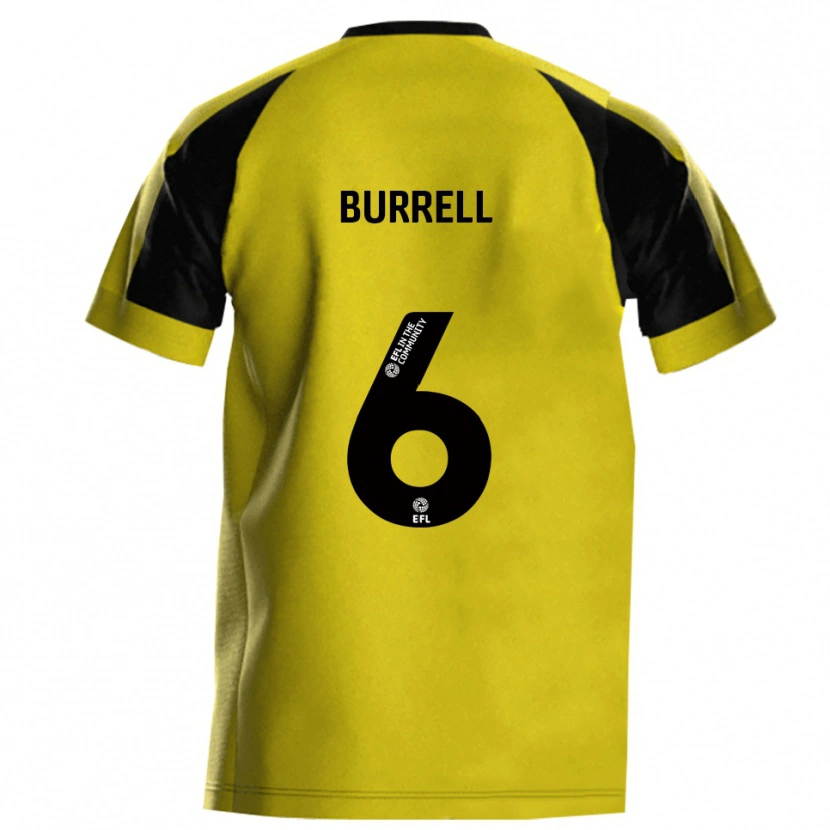 Danxen Kinder Warren Burrell #6 Gelb Grau Heimtrikot Trikot 2025/26 T-Shirt Schweiz