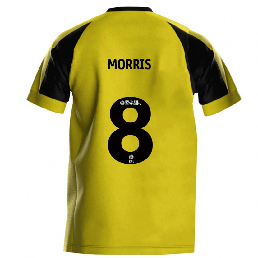 Danxen Kinder Bryn Morris #8 Gelb Grau Heimtrikot Trikot 2025/26 T-Shirt Schweiz