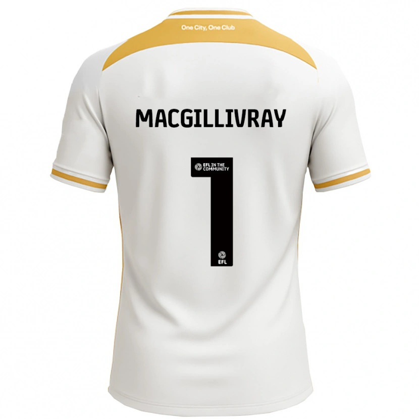 Danxen Kinder Craig Macgillivray #1 Weiß Gold Heimtrikot Trikot 2025/26 T-Shirt Schweiz