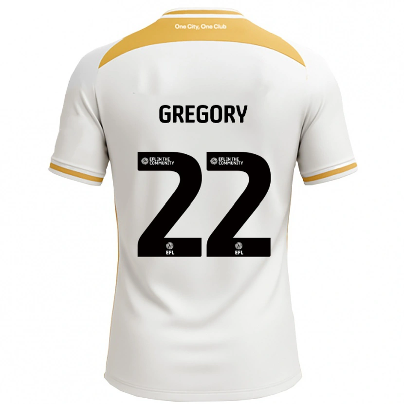 Danxen Kinder Mia Gregory #22 Weiß Gold Heimtrikot Trikot 2025/26 T-Shirt Schweiz