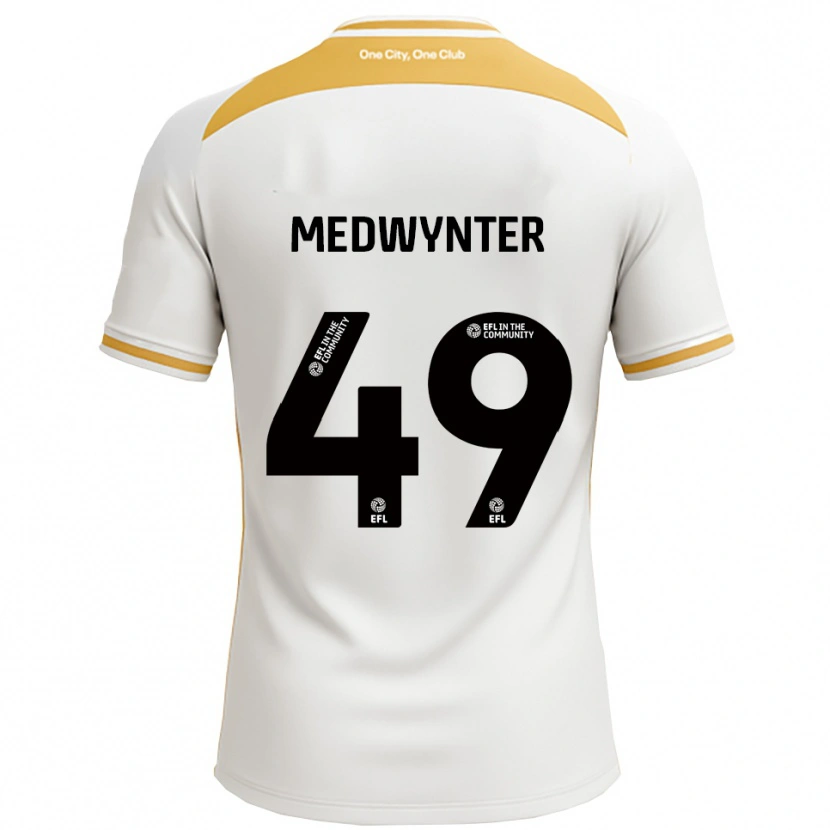 Danxen Kinder Chase Medwynter #49 Weiß Gold Heimtrikot Trikot 2025/26 T-Shirt Schweiz