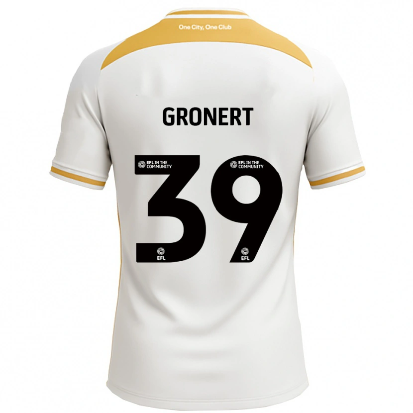 Danxen Kinder Alex Gronert #39 Weiß Gold Heimtrikot Trikot 2025/26 T-Shirt Schweiz
