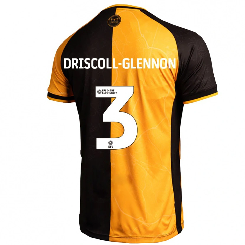 Danxen Kinder Anthony Driscoll-Glennon #3 Gelb Schwarz Heimtrikot Trikot 2025/26 T-Shirt Schweiz