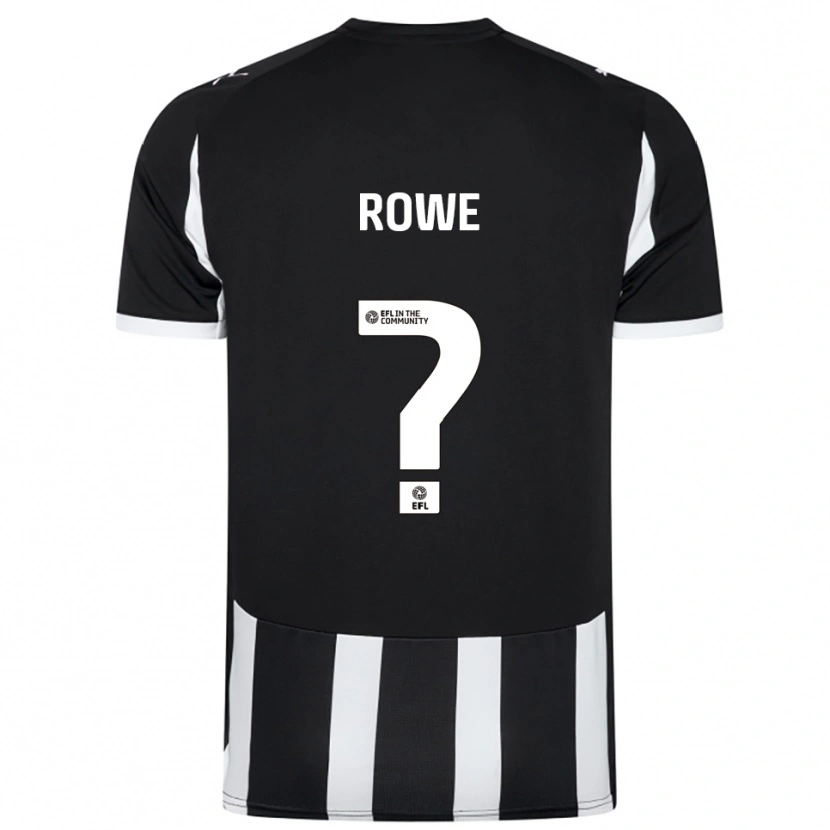 Danxen Kinder Adam Rowe #0 Schwarz Weiß Heimtrikot Trikot 2025/26 T-Shirt Schweiz