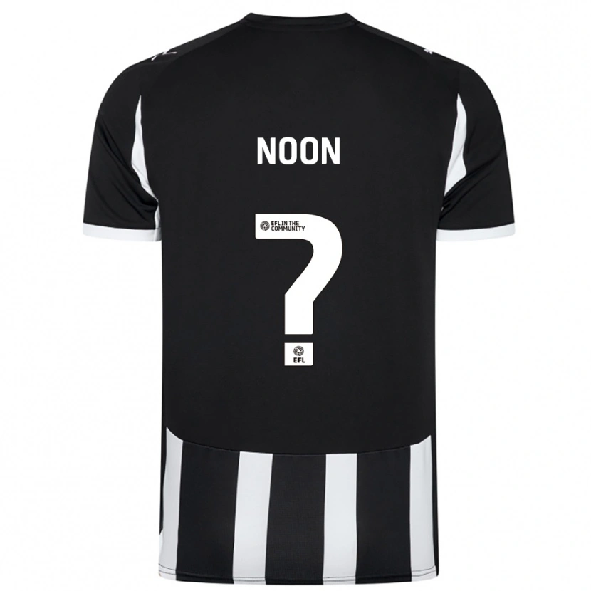 Danxen Kinder Zac Noon #0 Schwarz Weiß Heimtrikot Trikot 2025/26 T-Shirt Schweiz