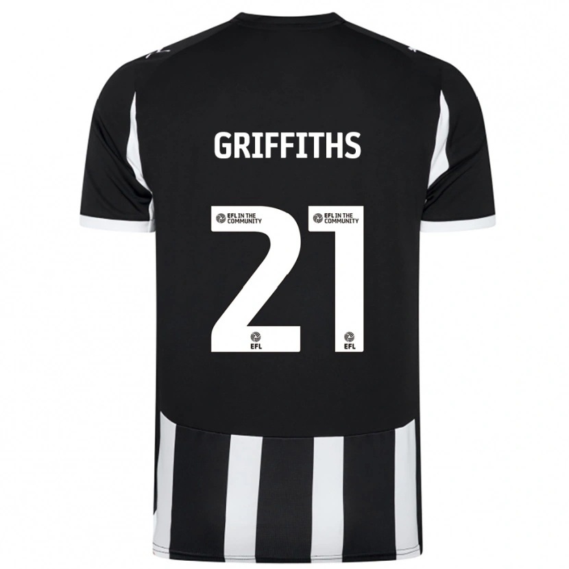 Danxen Kinder Harry Griffiths #21 Schwarz Weiß Heimtrikot Trikot 2025/26 T-Shirt Schweiz