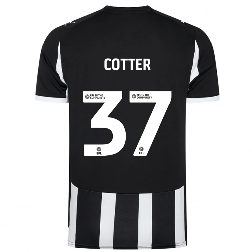 Danxen Kinder Barry Cotter #37 Schwarz Weiß Heimtrikot Trikot 2025/26 T-Shirt Schweiz