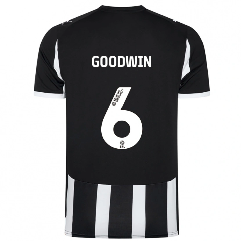 Danxen Kinder Alfie Goodwin #6 Schwarz Weiß Heimtrikot Trikot 2025/26 T-Shirt Schweiz