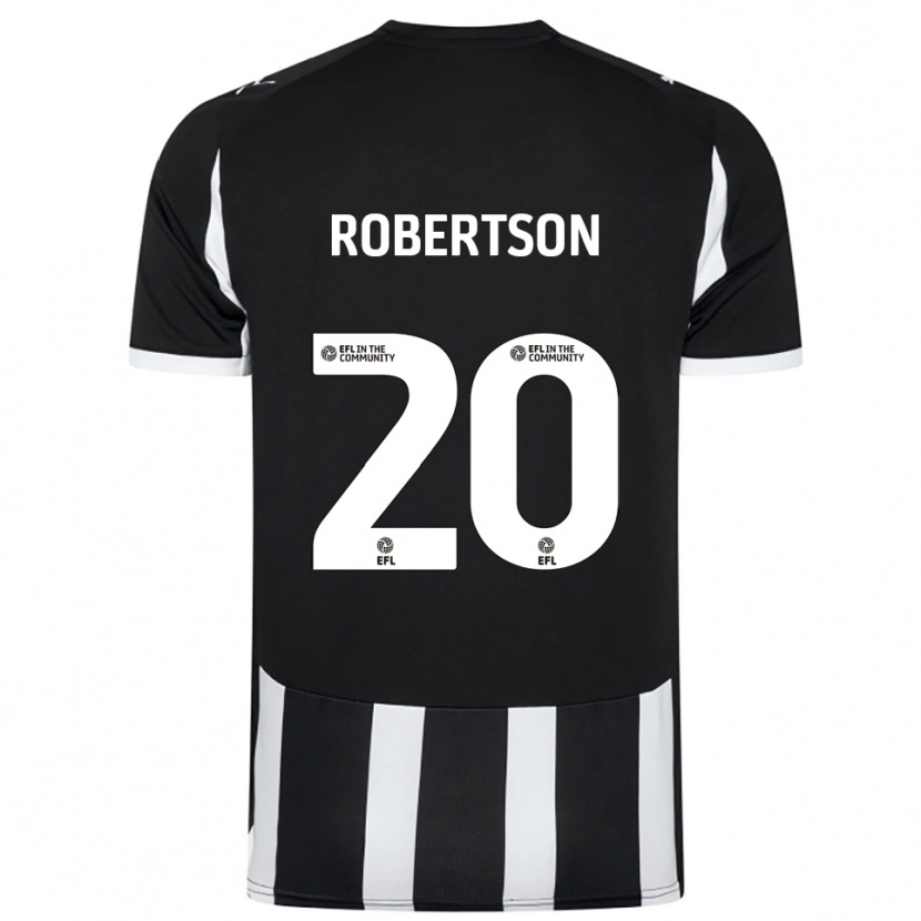 Danxen Kinder Scott Robertson #20 Schwarz Weiß Heimtrikot Trikot 2025/26 T-Shirt Schweiz