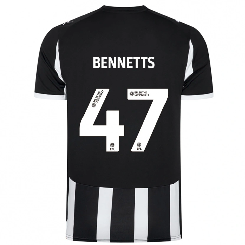 Danxen Kinder Keanan Bennetts #47 Schwarz Weiß Heimtrikot Trikot 2025/26 T-Shirt Schweiz