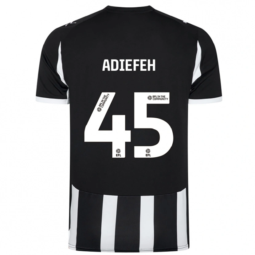 Danxen Kinder Daniel Adiefeh #45 Schwarz Weiß Heimtrikot Trikot 2025/26 T-Shirt Schweiz