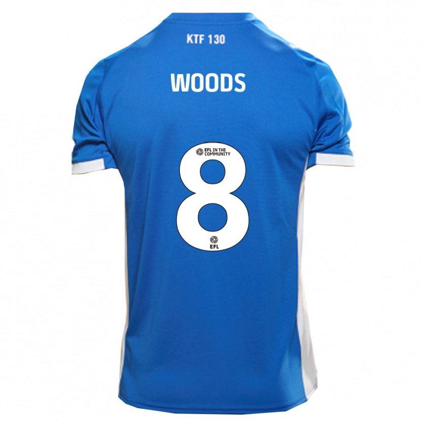 Danxen Kinder Ryan Woods #8 Blau Weiß Heimtrikot Trikot 2025/26 T-Shirt Schweiz