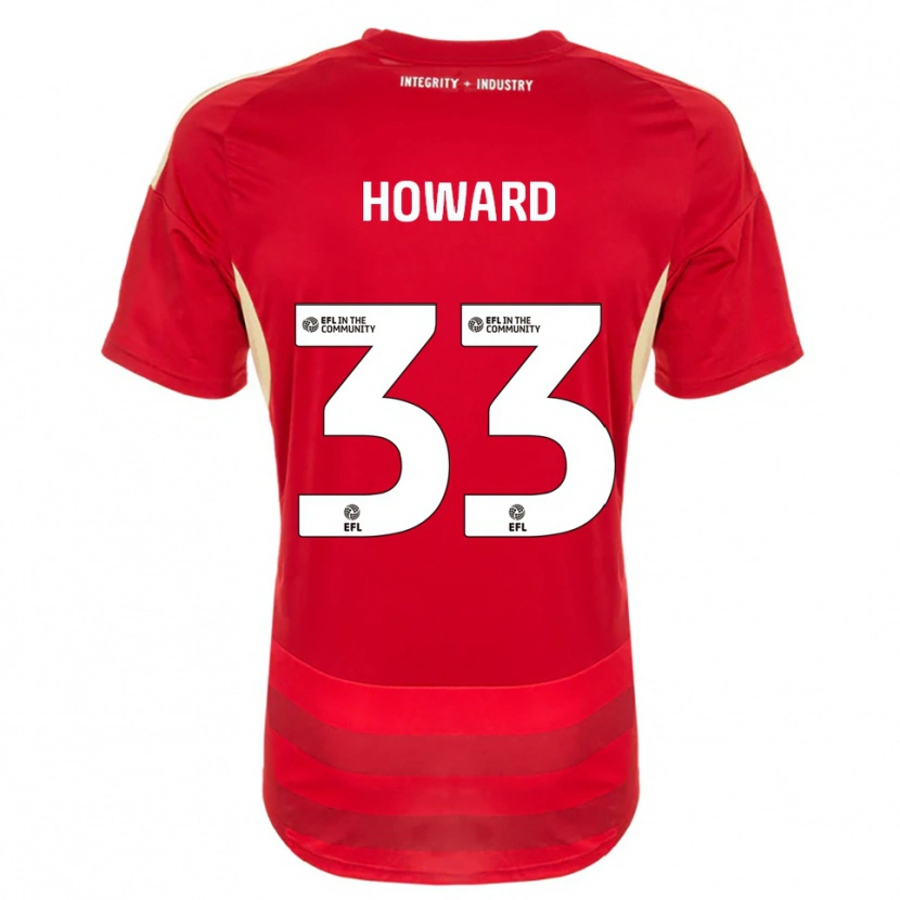 Danxen Kinder Mark Howard #33 Rot Weiß Heimtrikot Trikot 2025/26 T-Shirt Schweiz