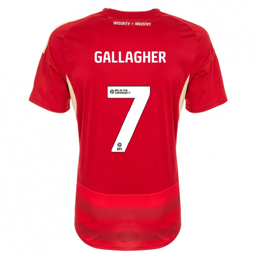 Danxen Kinder Tamzin Gallagher #7 Rot Weiß Heimtrikot Trikot 2025/26 T-Shirt Schweiz