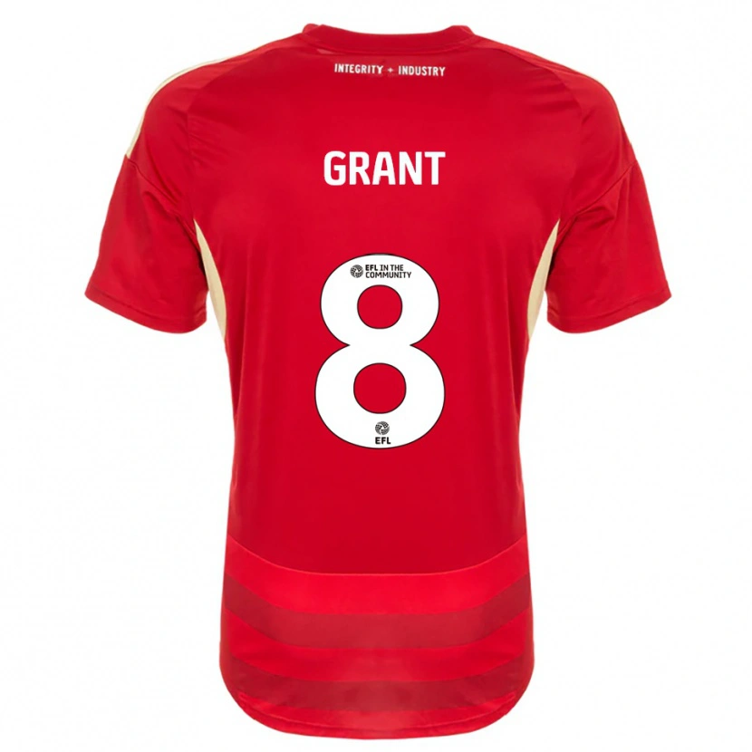 Danxen Kinder Jorge Grant #8 Rot Weiß Heimtrikot Trikot 2025/26 T-Shirt Schweiz