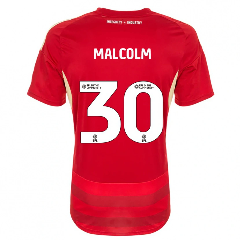 Danxen Kinder Kyrell Malcolm #30 Rot Weiß Heimtrikot Trikot 2025/26 T-Shirt Schweiz