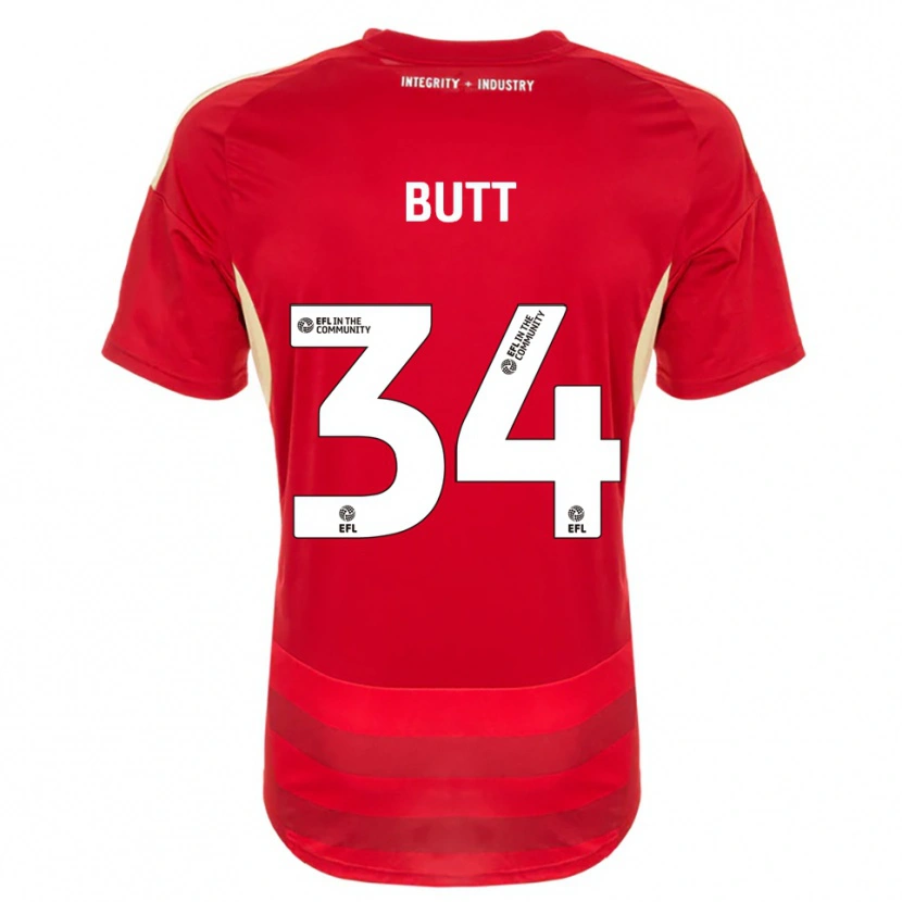 Danxen Kinder Ruben Butt #34 Rot Weiß Heimtrikot Trikot 2025/26 T-Shirt Schweiz
