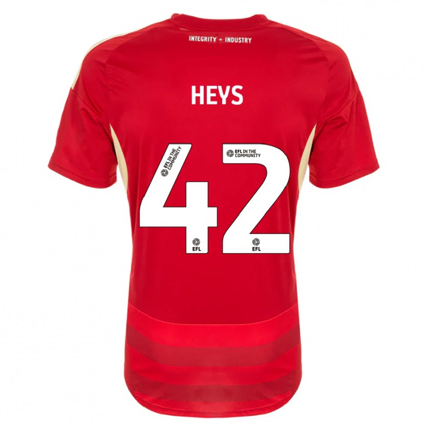 Danxen Kinder Marshall Heys #42 Rot Weiß Heimtrikot Trikot 2025/26 T-Shirt Schweiz