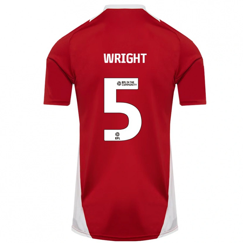 Danxen Kinder Will Wright #5 Rot Weiß Gold Heimtrikot Trikot 2025/26 T-Shirt Schweiz