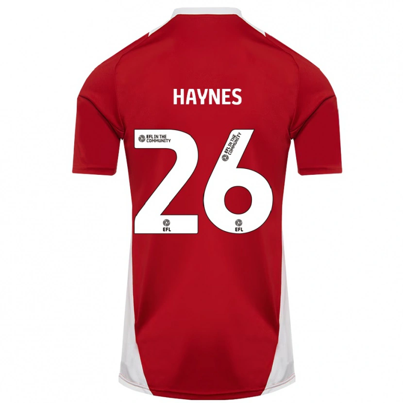 Danxen Kinder Billie Haynes #26 Rot Weiß Gold Heimtrikot Trikot 2025/26 T-Shirt Schweiz