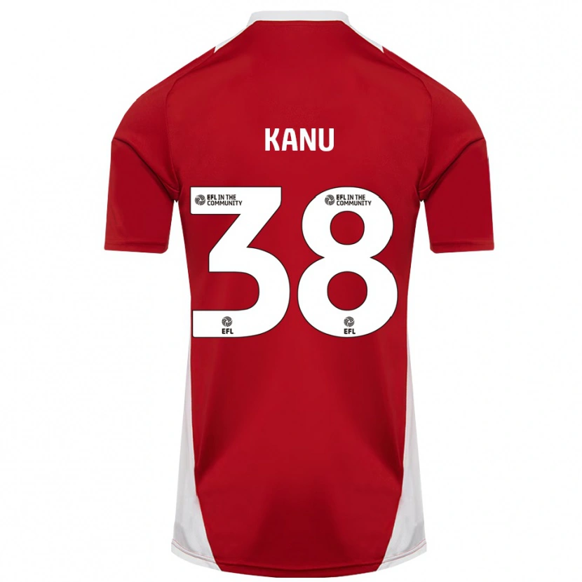 Danxen Kinder Abu Kanu #38 Rot Weiß Gold Heimtrikot Trikot 2025/26 T-Shirt Schweiz